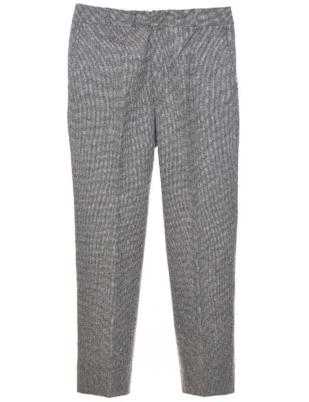 Tapered Grey Trousers - W34 L30 Trousers Ceremony Elegant