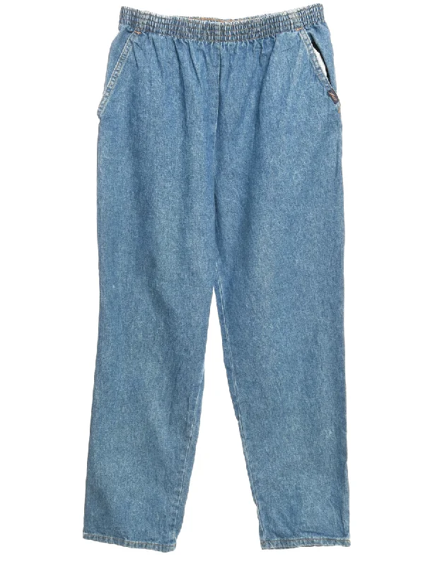 Tapered Denim Trousers - W26 Trousers Business Professional