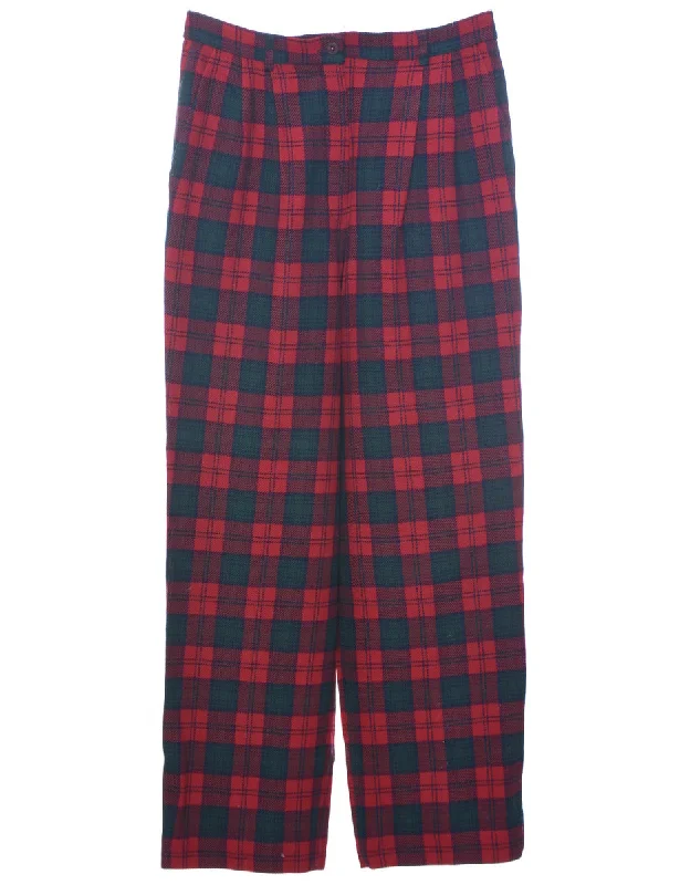 Wool Pendleton Checked Pattern Trousers - W31 L30 Trousers Review Highly
