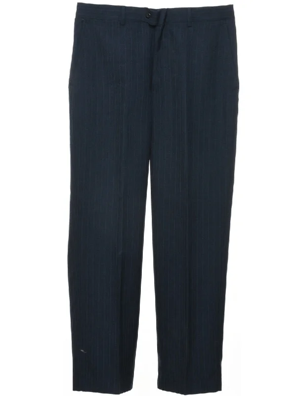 Striped Pattern Trousers - W32 L30 Trousers luxurious premium