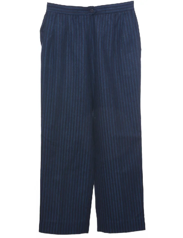 Striped Pattern Trousers - W29 L26 Trousers Essential Wardrobe
