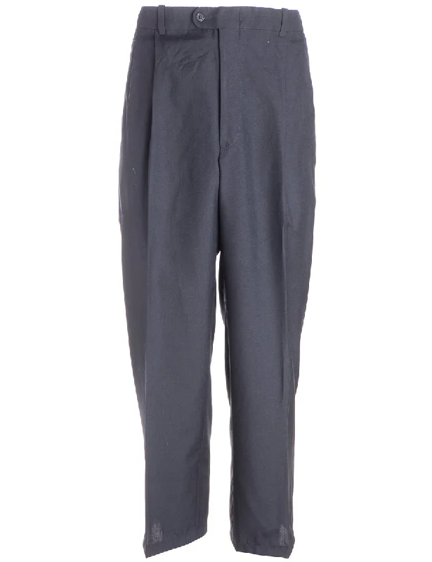 Reworked Lewis Cropped Smart Trousers - W36 Trousers Chinos Classic