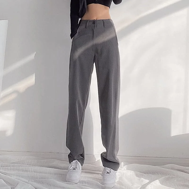 DressBetty - Women Pants Harajuku High Waist Straight Trousers For Female Summer Fashion Wide Leg Pants Loose Casual Jogger Clothing Trousers cozy comfortable DressBetty - Women Pants Harajuku High Waist Straight Trousers For Female Summer Fashion Wide Leg Pants Loose Casual Jogger Clothing Trousers cozy comfortable