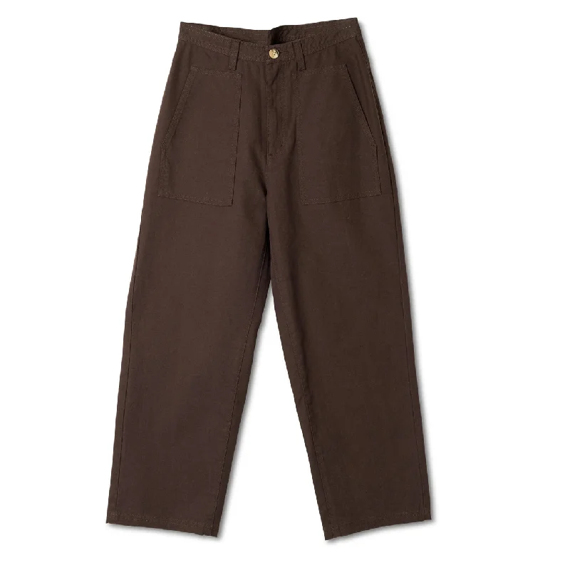 Kavu Womens Peri 2 Trouser Coffee Trousers Leather Faux