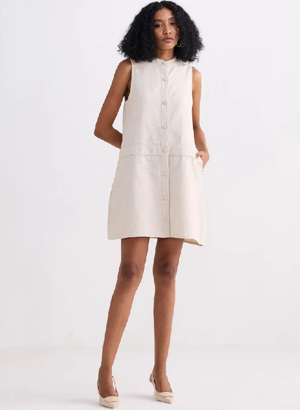 The Cotton Tweed Shift Dress