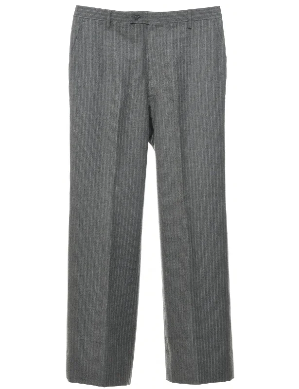Striped Pattern Trousers - W32 L30 Trousers cozy comfortable