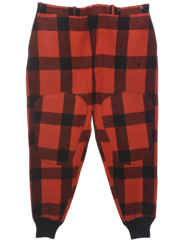Woolrich Buffao Check Trousers - W42 L32 Trousers sophisticated sleek