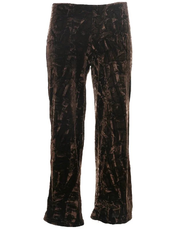 Velvet Fabric Trousers - W25 L26 Trousers cozy soft