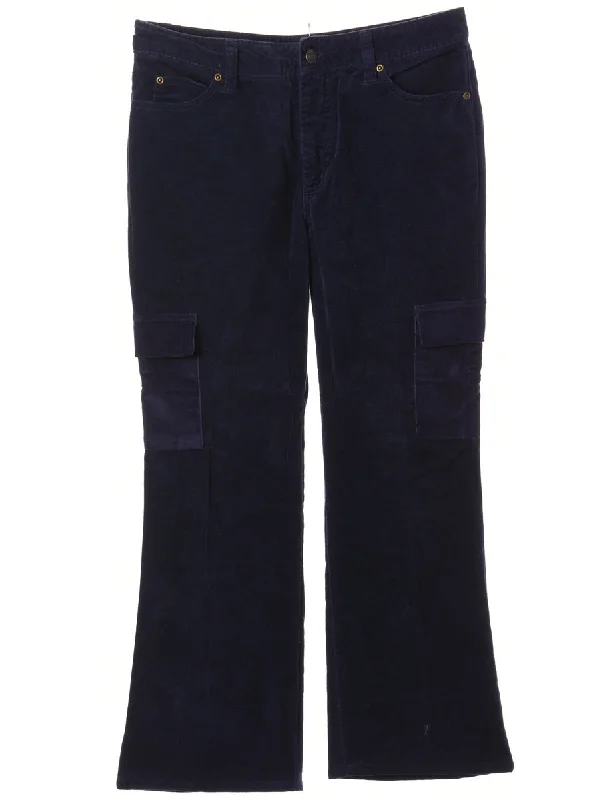 Reworked Pocket Side Corduroy Trouser - W32 Trousers Travel Practical