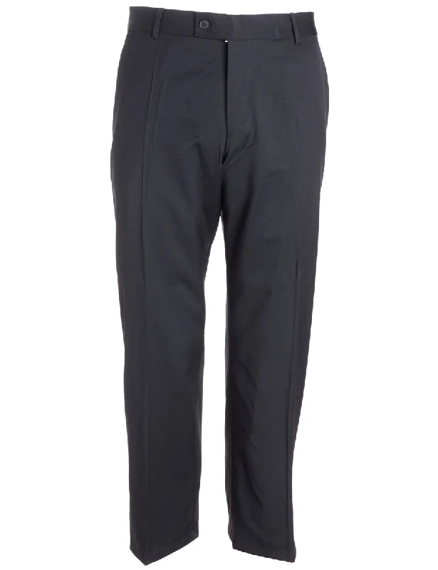 Reworked Lewis Cropped Smart Trousers - W33 Trousers Mesh Breathable