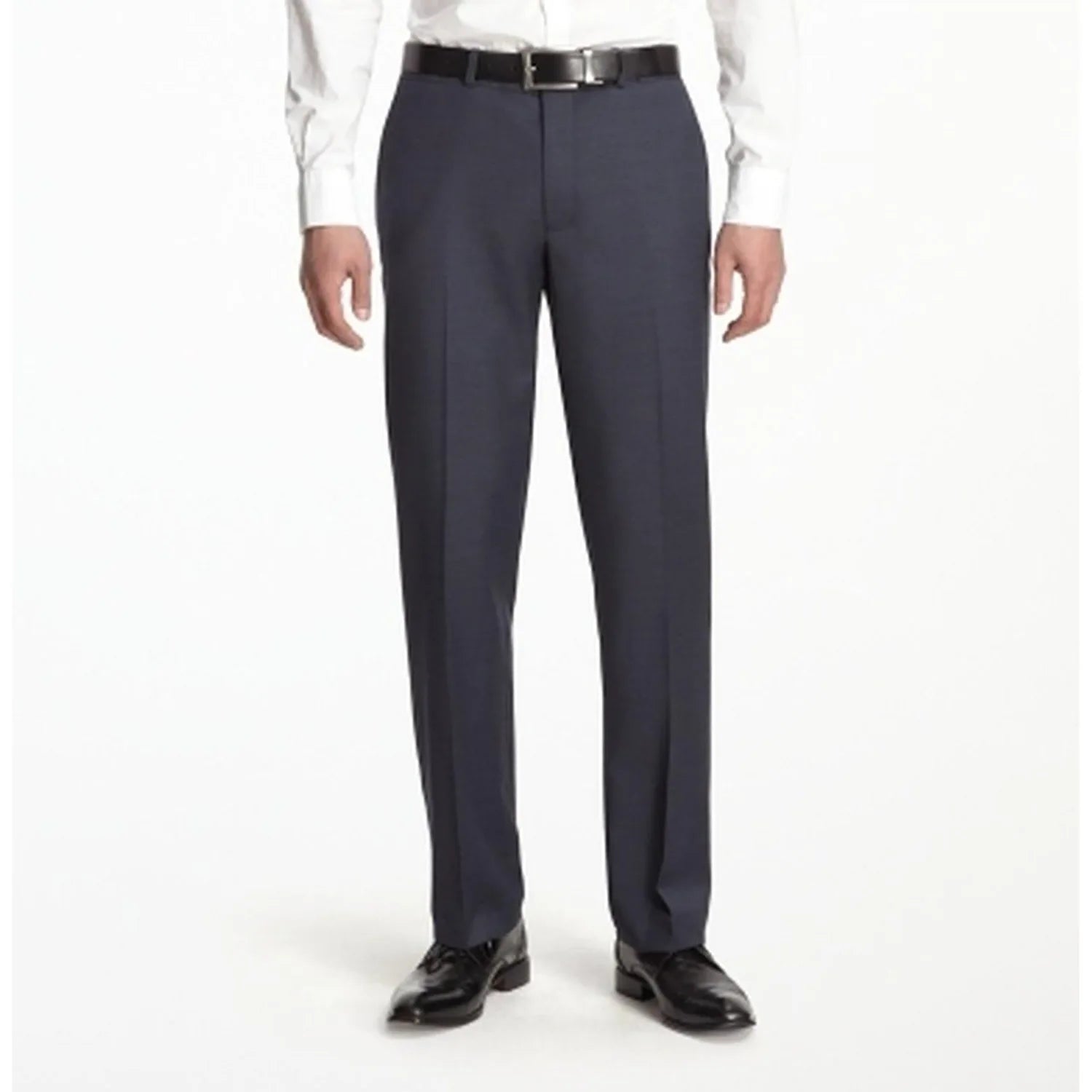 Ballin Flat Front Trousers - Navy (2 Fits) Trousers Palazzo Wide Leg