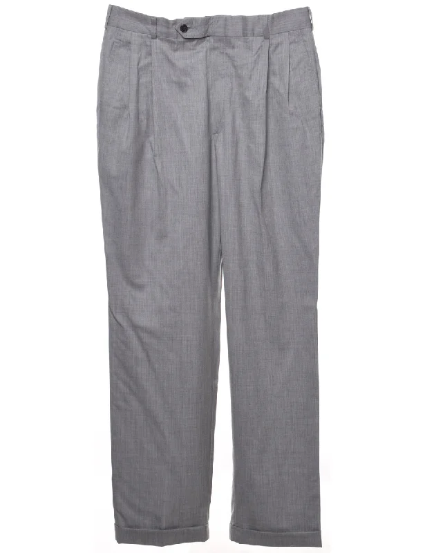 Wool Nautica Trousers - W36 L34 Trousers Exclusive Limited