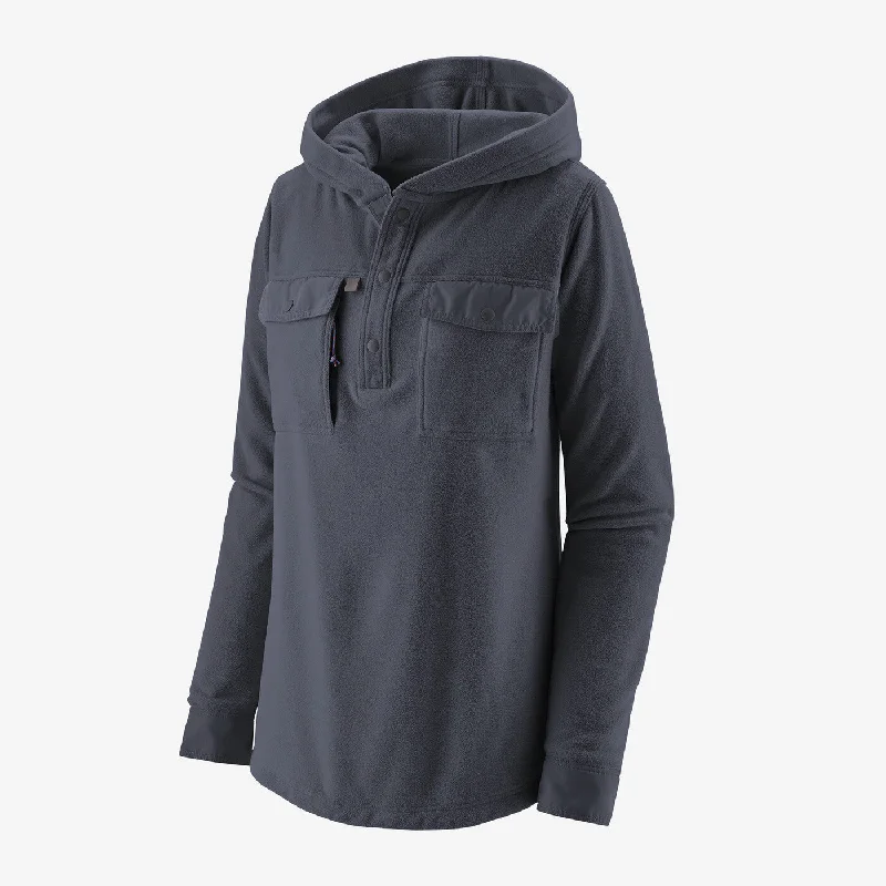 Women's Long-Sleeved Early Rise Shirt - Smolder Blue Cashmere Blend Cotton Blend Poly Blend Women's Long-Sleeved Early Rise Shirt - Smolder Blue Cashmere Blend Cotton Blend Poly Blend